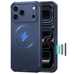 Husa iPhone 17 Pro ESR Cyber Halolock, albastru
