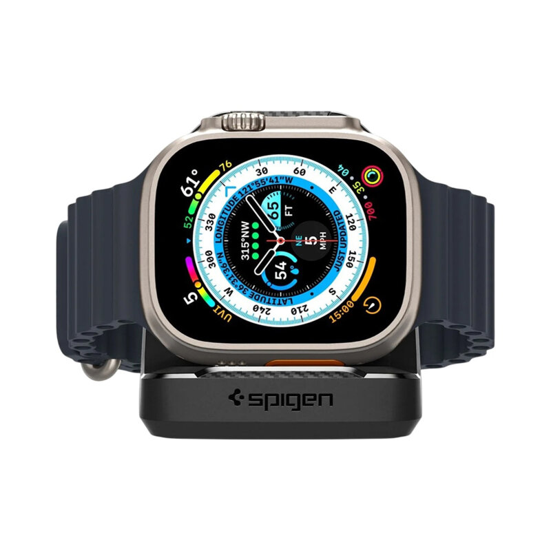 Suport pentru incarcator Apple Watch Spigen AMP05764, negru