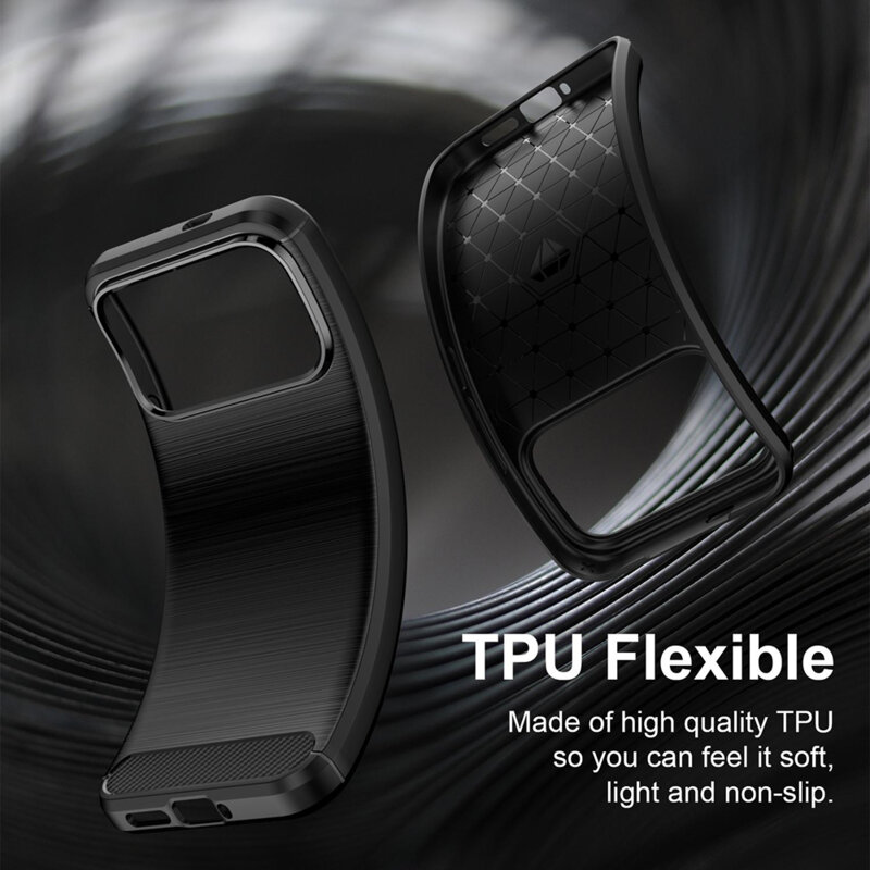 Husa Xiaomi Poco F9 Pro Techsuit Carbon Silicone, negru