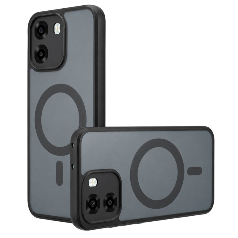 Husa Oppo A6 4G Techsuit PureFrost MagSafe, negru frost