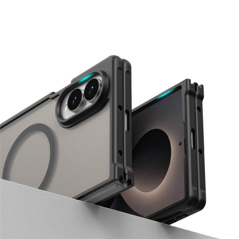 Husa Samsung Galaxy Z Fold8 Techsuit HaloFrost II MagSafe, bleumarin