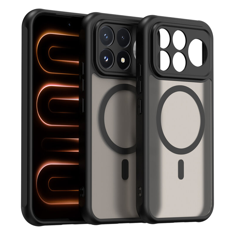 Husa Xiaomi Poco F9 Pro Techsuit HaloFrost II MagSafe, negru