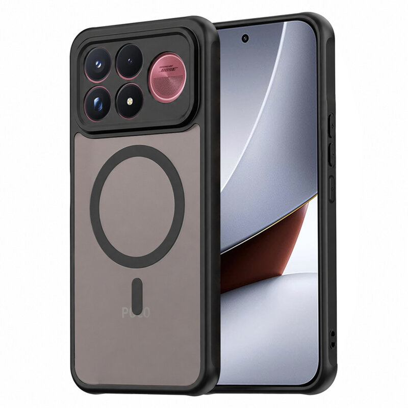 Husa Xiaomi Poco F9 Ultra Techsuit HaloFrost II MagSafe, negru