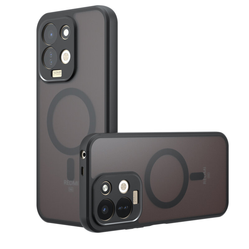 Husa Xiaomi Redmi 17 5G Techsuit PureFrost MagSafe, negru frost