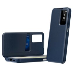 Husa tip carte Samsung Galaxy A27 5G SmartView Series, albastru