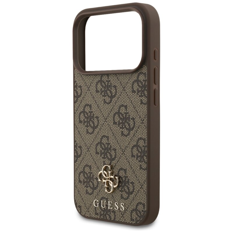 Husa originala Guess iPhone 18 Pro Hardcase 4G Small & Classic MagSafe, maro, GUHMP18LP4SM4MW