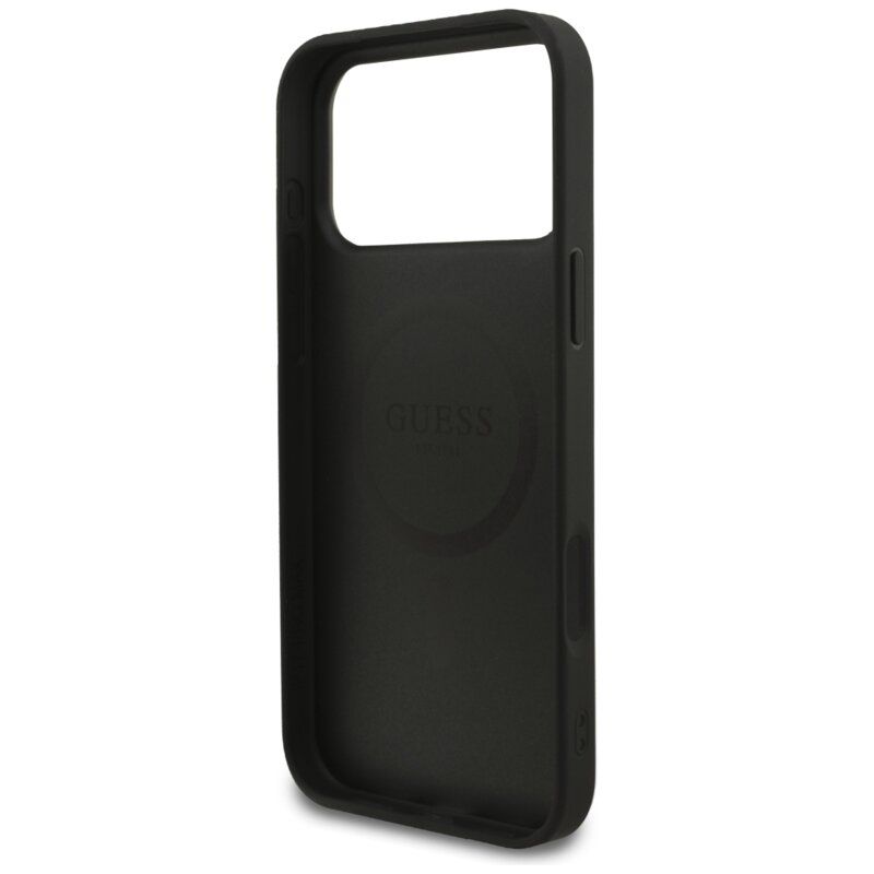 Husa originala Guess iPhone 18 Pro Max Hardcase 4G Small & Classic MagSafe, negru, GUHMP18XP4SM4MK