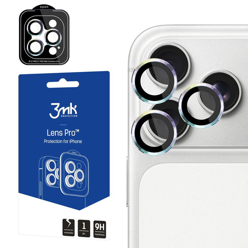 Folie iPhone 18 Pro Max 3mk Lens Protection Pro, multicolor