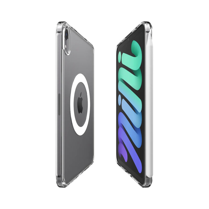 Husa iPad mini 7 (2024) Spigen Ultra Hybrid MagFit, alb