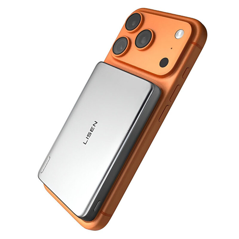 Baterie externa Qi2 magnetica Lisen L601 Pro, 27W, 10000mAh, gri