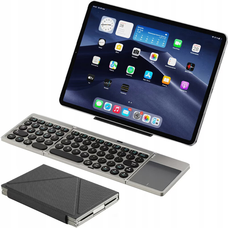 Tastatura pliabila Bluetooth 180mAh, universala Dux Ducis, negru