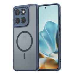 Husa Motorola Edge 60 Fusion Techsuit HaloFrost II MagSafe, bleumarin