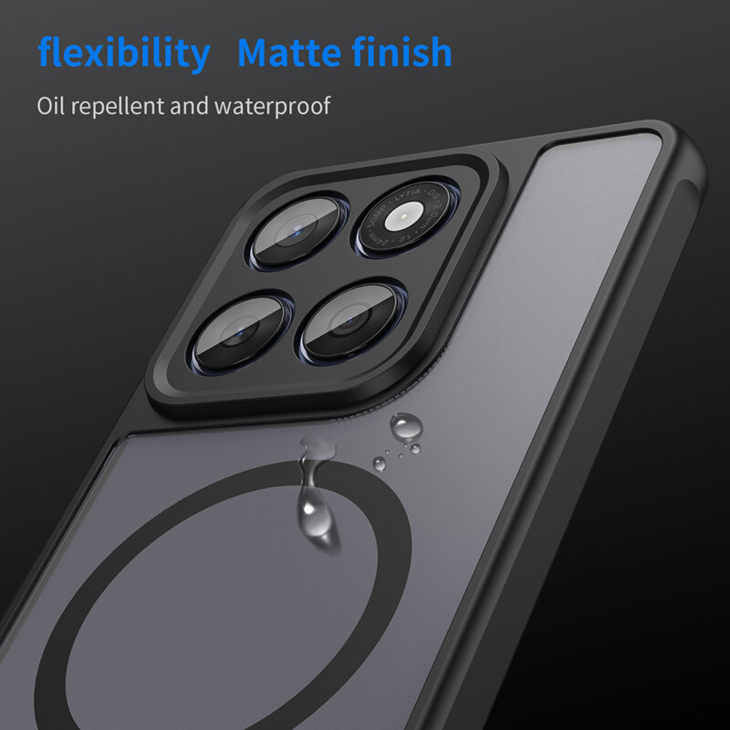 Husa Motorola Edge 60 Fusion Techsuit HaloFrost II MagSafe, negru