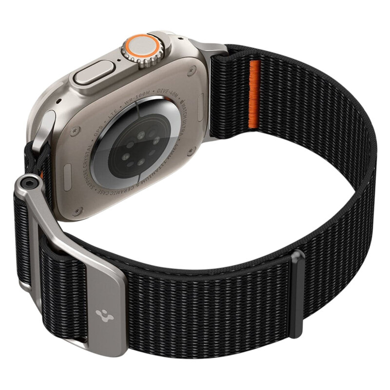 Curea Apple Watch SE 3 44mm Spigen DuraPro Flex, negru