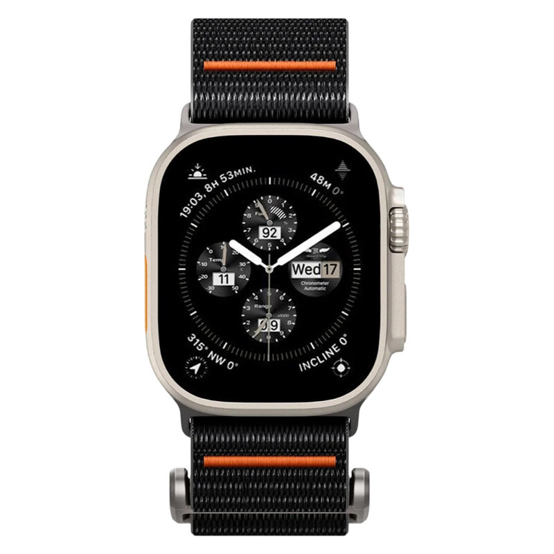 Curea Apple Watch 7 45mm Spigen DuraPro Flex, negru