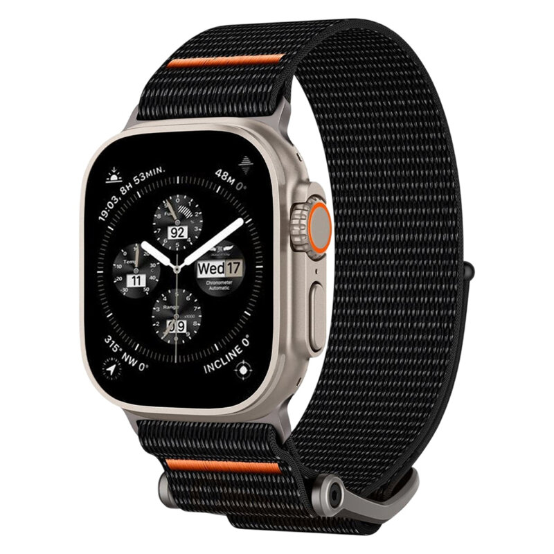 Curea Apple Watch 7 45mm Spigen DuraPro Flex, negru