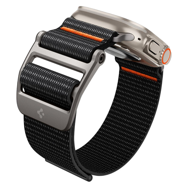 Curea Apple Watch 7 45mm Spigen DuraPro Flex, negru