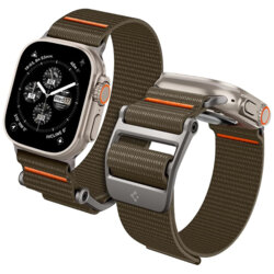 Curea Apple Watch 6 44mm Spigen DuraPro Flex, kaki