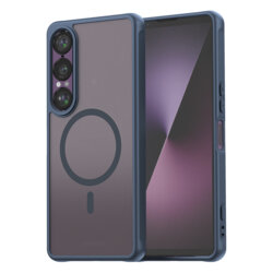 Husa Sony Xperia 1 VII Techsuit HaloFrost II MagSafe, bleumarin