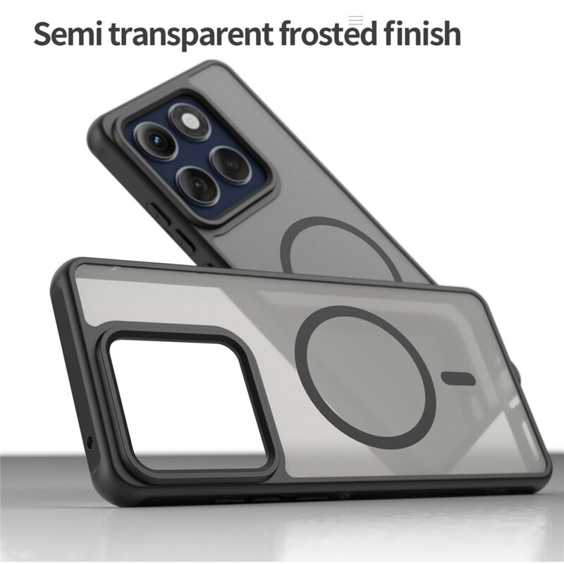 Husa Motorola Edge 60 Pro Techsuit HaloFrost II MagSafe, negru