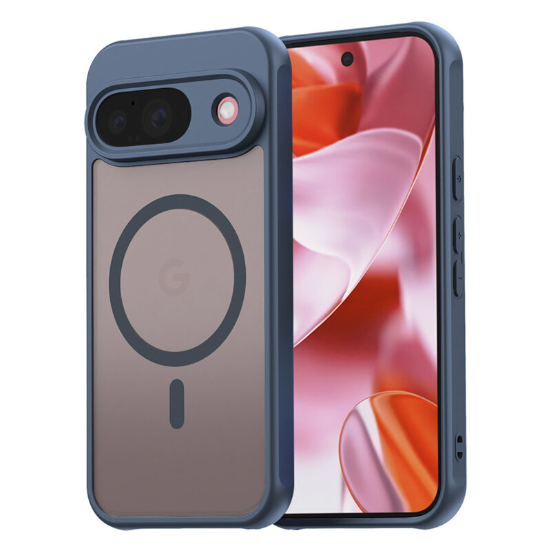 Husa Google Pixel 9 Techsuit HaloFrost II MagSafe, bleumarin