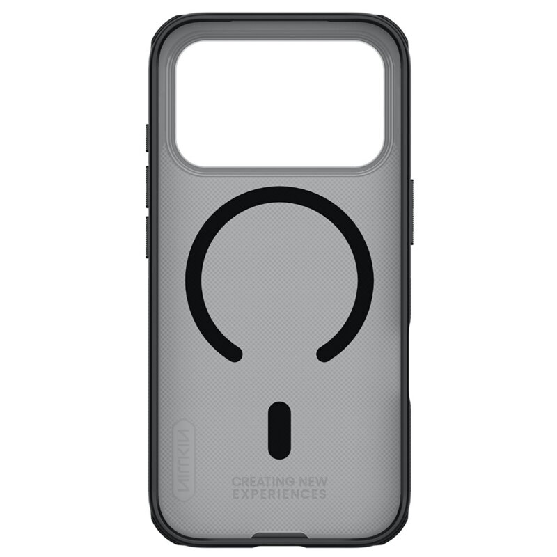 Husa iPhone 17 Pro Nillkin Super Frosted Shield Pro Magnetic, negru/transparenta