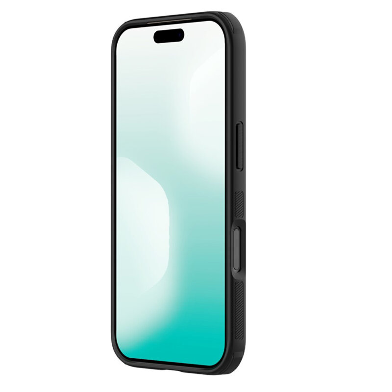 Husa iPhone 18 Pro Max Nillkin Super Frosted Shield Pro Magnetic, negru/transparenta