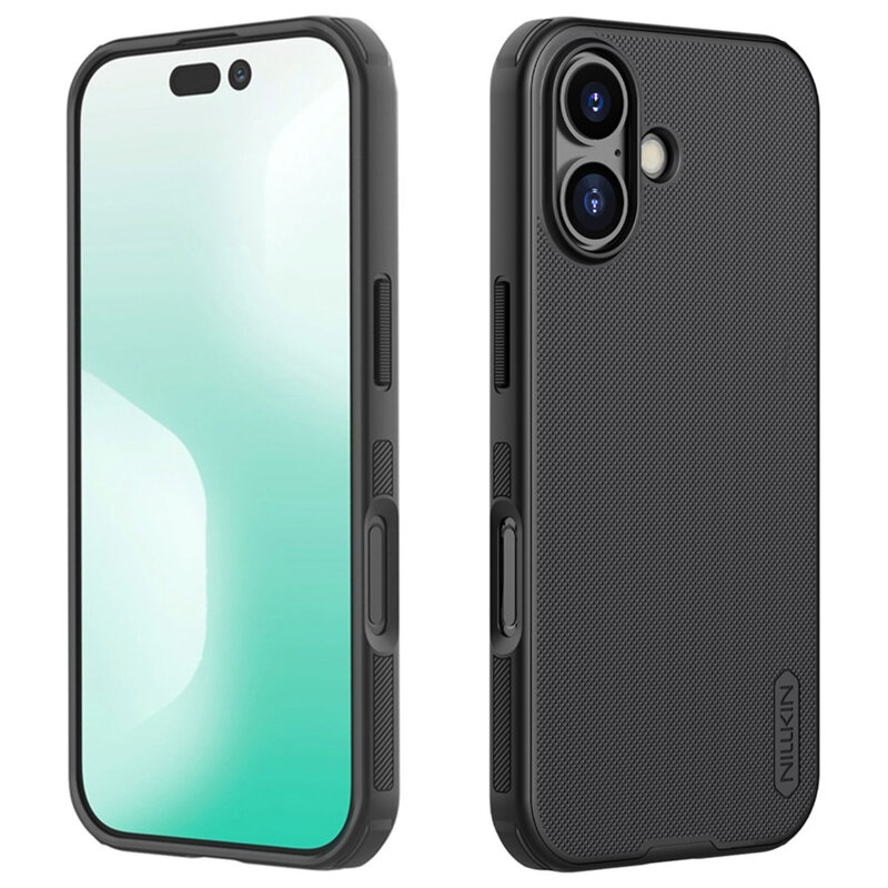 Husa iPhone 17 Nillkin Super Frosted Shield Pro Magnetic, negru