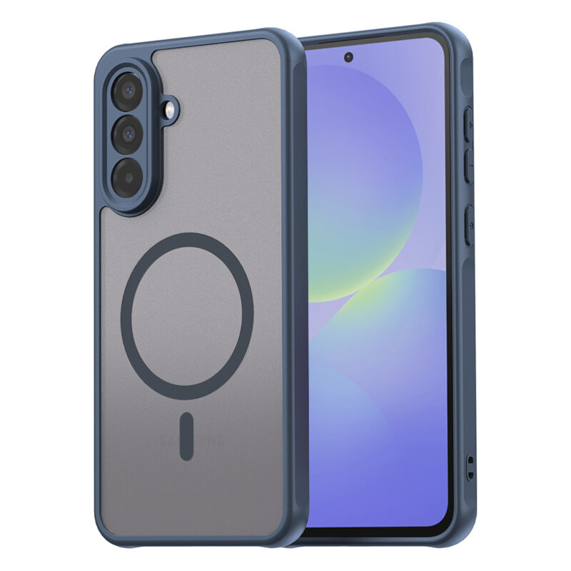 Husa Samsung Galaxy A36 5G Techsuit HaloFrost II MagSafe, bleumarin