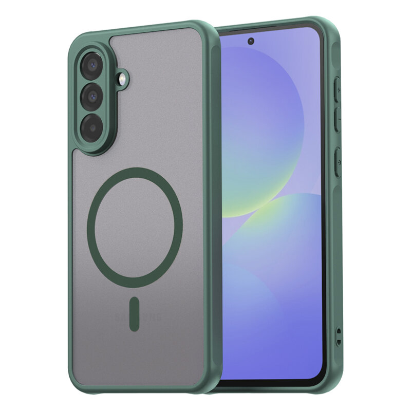 Husa Samsung Galaxy A36 5G Techsuit HaloFrost II MagSafe, verde