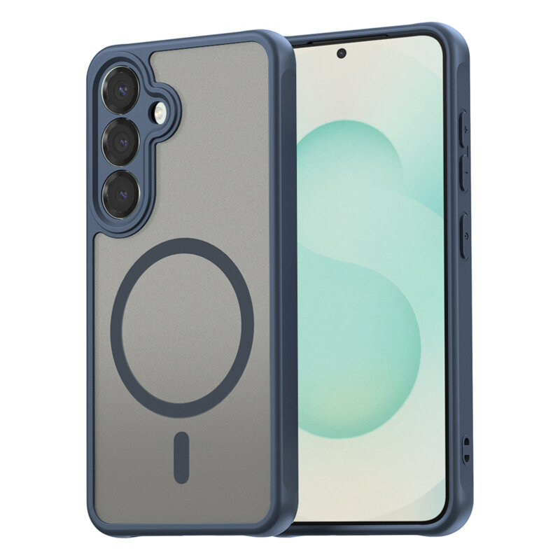 Husa Samsung Galaxy S25 Plus Techsuit HaloFrost II MagSafe, bleumarin