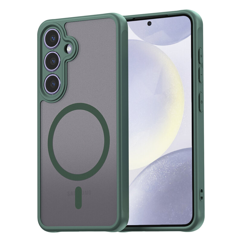 Husa Samsung Galaxy S24 Plus Techsuit HaloFrost II MagSafe, verde