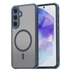 Husa Samsung Galaxy A55 5G Techsuit HaloFrost II MagSafe, bleumarin