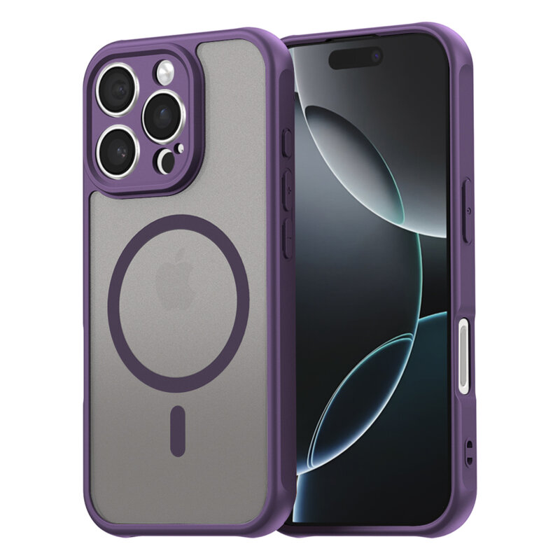 Husa iPhone 16 Pro Techsuit HaloFrost II MagSafe, mov