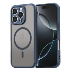 Husa iPhone 16 Pro Techsuit HaloFrost II MagSafe, bleumarin
