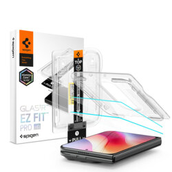 [Pachet 2x] Folie iPhone Duo Spigen Glas.tR EZ Fit Pro HD, transparenta