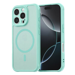 Husa iPhone 16 Pro Techsuit HaloFrost II MagSafe, verde menta