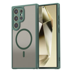 Husa Samsung Galaxy S24 Ultra Techsuit HaloFrost II MagSafe, verde