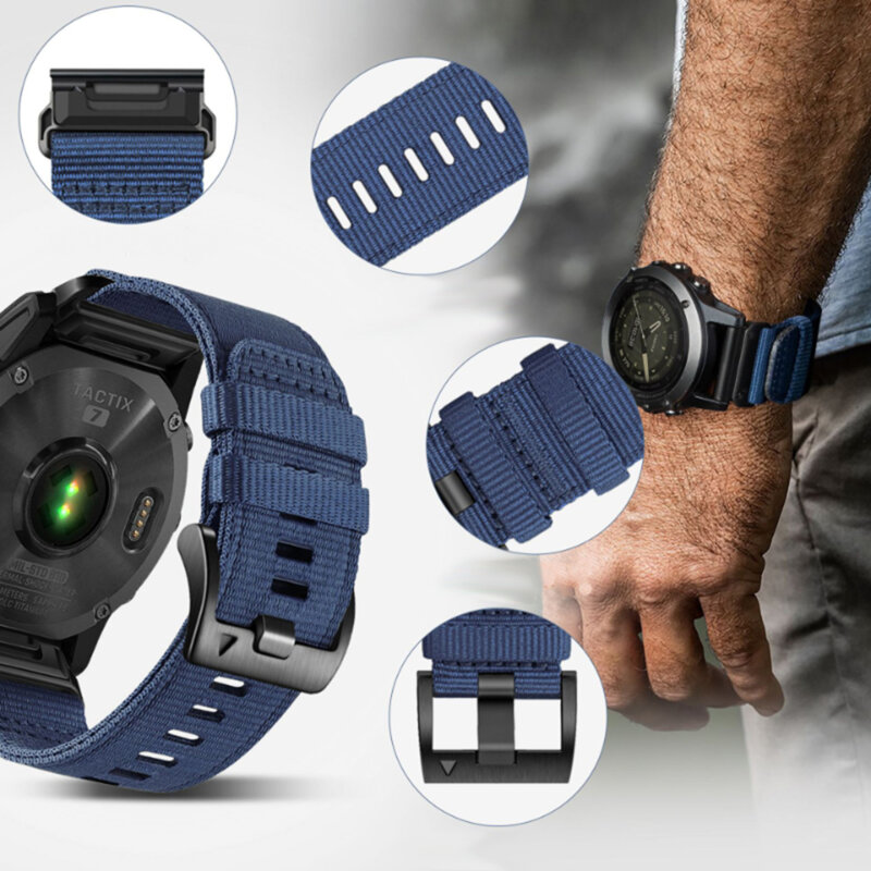 Curea Garmin Fenix 9 51mm Techsuit, verde inchis, W070