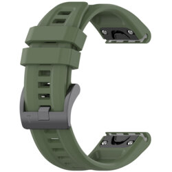 Curea Garmin Fenix 9 Pro-Solar 51mm Techsuit, verde inchis, W060