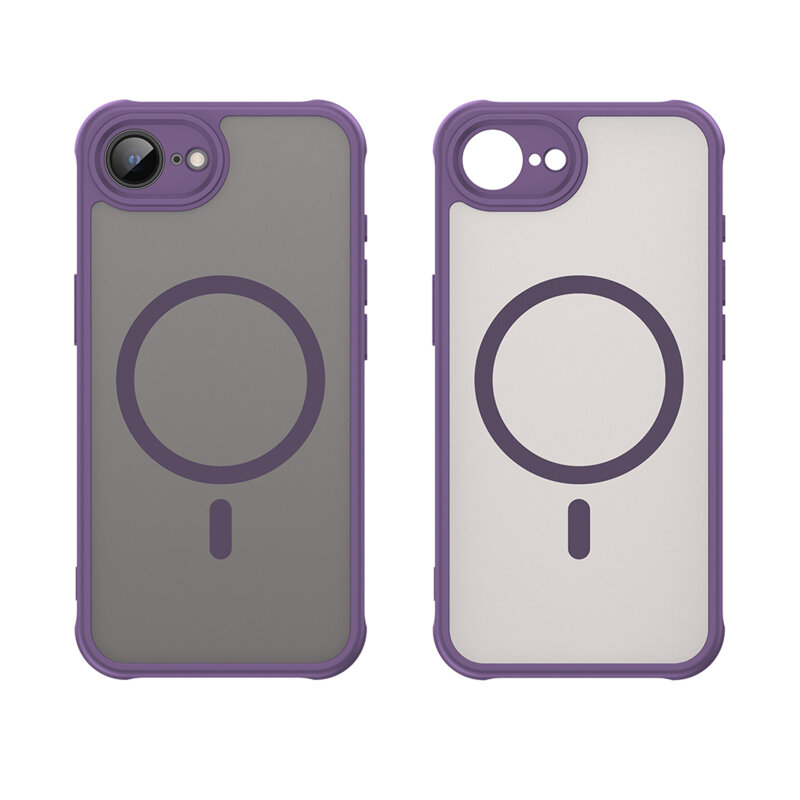 Husa iPhone 17e Techsuit HaloFrost II MagSafe, mov