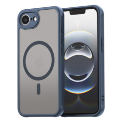 Husa iPhone 16e Techsuit HaloFrost II MagSafe, bleumarin