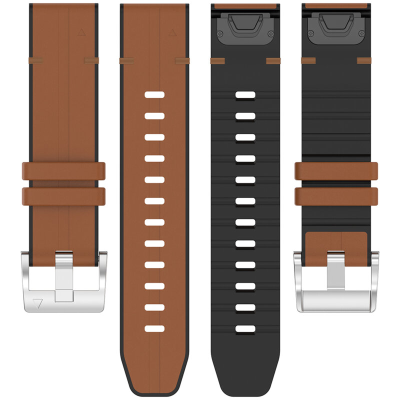 Curea Garmin Fenix 9 47mm Techsuit, maro, W071