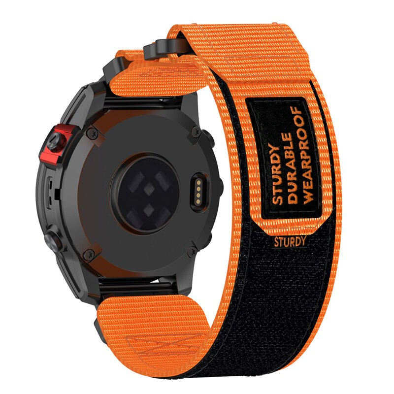 Curea Garmin Fenix 9 Pro-Solar 47mm Techsuit, portocaliu, W057