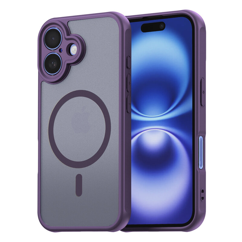 Husa iPhone 16 Techsuit HaloFrost II MagSafe, mov