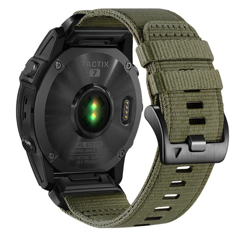 Curea Garmin Fenix 9 43mm Techsuit, verde inchis, W070