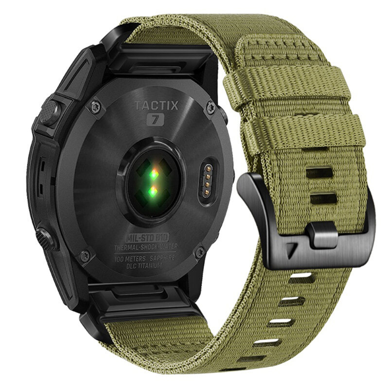 Curea Garmin Fenix 9 43mm Techsuit, verde, W070