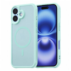 Husa iPhone 16 Techsuit HaloFrost II MagSafe, verde menta