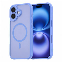 Husa iPhone 16 Techsuit HaloFrost II MagSafe, albastru