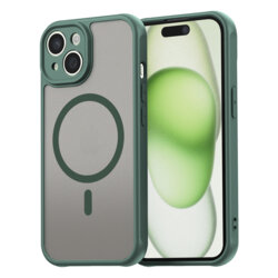 Husa iPhone 15 Plus Techsuit HaloFrost II MagSafe, verde